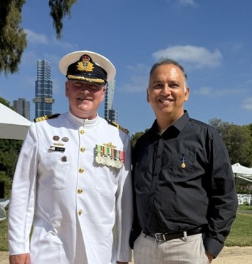 Captain Ben Esler, RAN at Government House Victoria