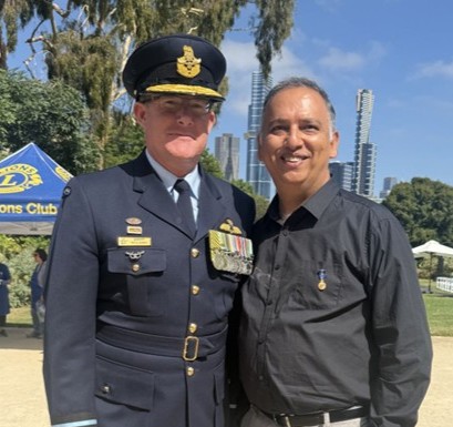 Allan Hamley at Australia Day celebrations