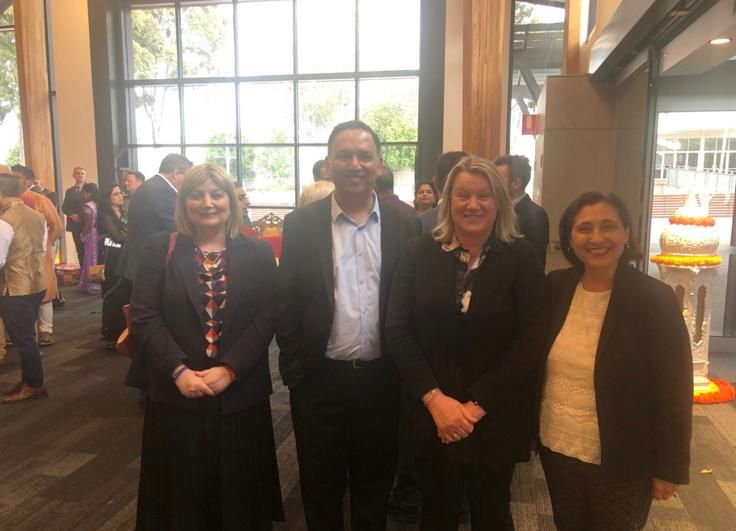 Hon Natalie Suleyman MP, Hon Ingrid Stitt MLC, and Hon Lily D'Ambrosio MP