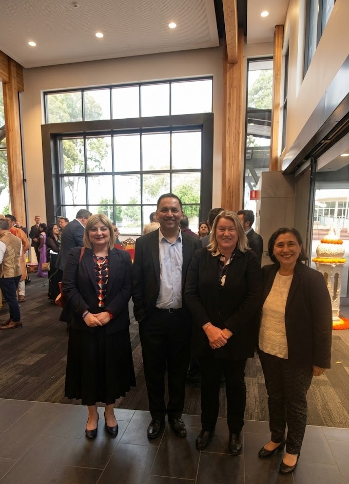 Hon Natalie Suleyman MP, Hon Ingrid Stitt MLC, and Hon Lily D'Ambrosio MP